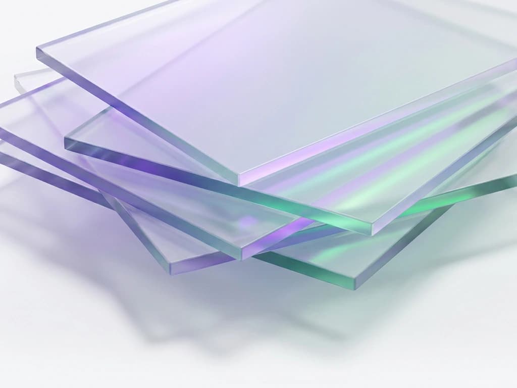 Stacked translucent 3D glass document layers